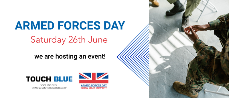 This Saturday is Armed Forces Day and Touch Blue is getting involved!