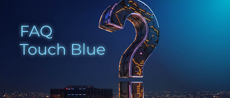 Company FAQ Touch Blue