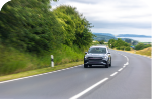 Car driving on the road